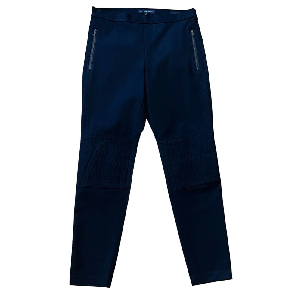 Banana Republic Devin Black Moto Ankle Pants NEW 4